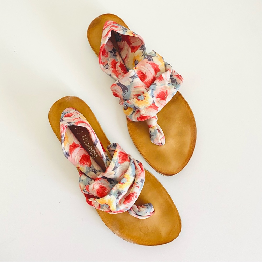 Dirty Laundry Floral Print Sandals